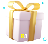 Receba seus bônus de boas-vindas no R8