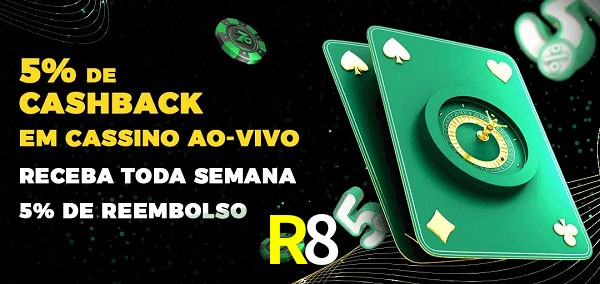 Promoções do cassino ao Vivo R8